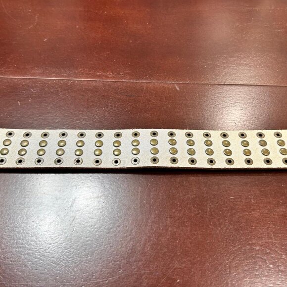 Christian Audigier Vintage Handmade Genuine Leather Belt (Crystal/Stud/Demon) - Picture 9 of 10